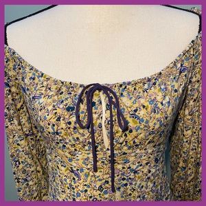 Ecote Urban Outfitters Boho Peasant Skater Dress